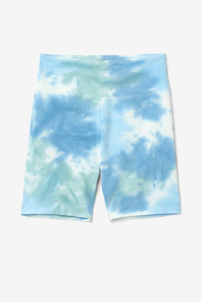 Fila Shorts Womens Blue - Taima Tie Dye Bike - Philippines 6391275-IW